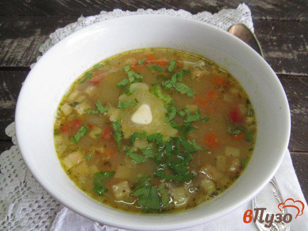 фото рецепта: Гороховый суп на копченом беконе