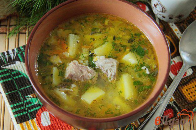фото рецепта: Рыбный суп из консервированного тунца с рисом