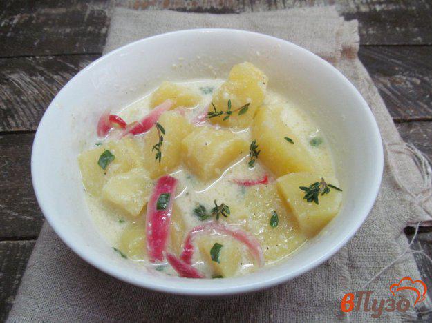 фото рецепта: Картофельный салат с хреном и сметаной