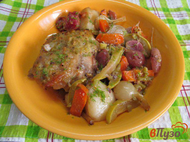 фото рецепта: Курица с овощами «Ленивая сковорода»