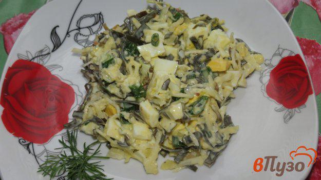 фото рецепта: Салат с морской и белокочанной капустой