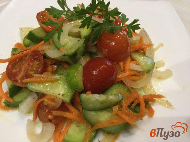 фото рецепта: Овощной салат с корейской морковью