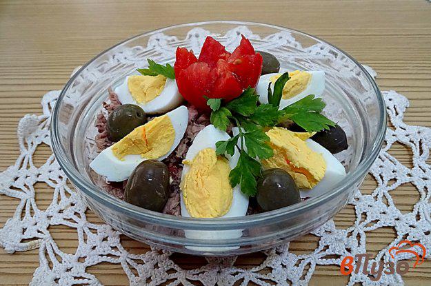 фото рецепта: Салат с тунцом, помидорами, перцем и фасолью