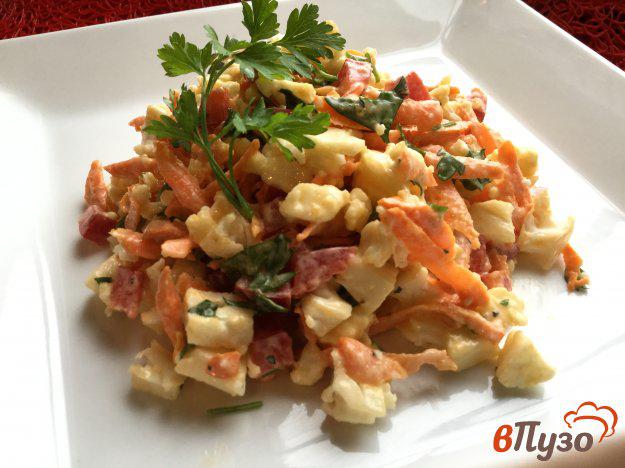 фото рецепта: Салат с морковью и цветной капустой