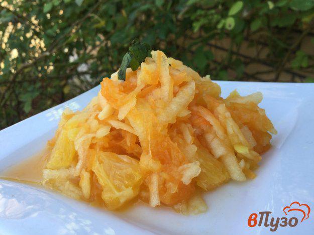 фото рецепта: Тыквенный салат с яблоками и апельсинами