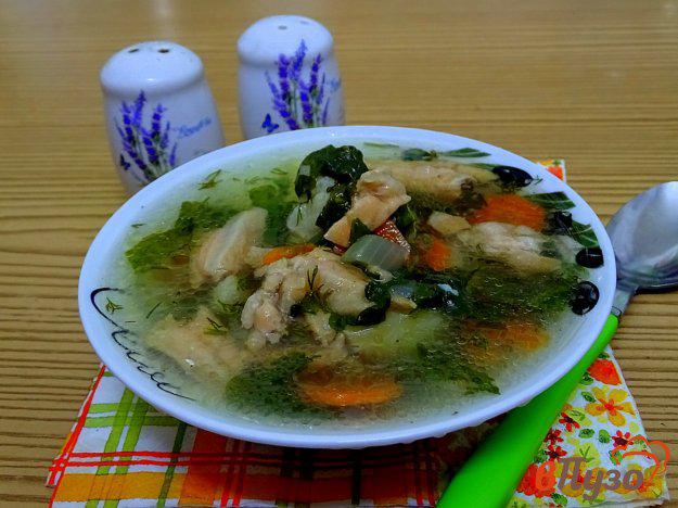фото рецепта: Суп из брюшек сёмги с овощами