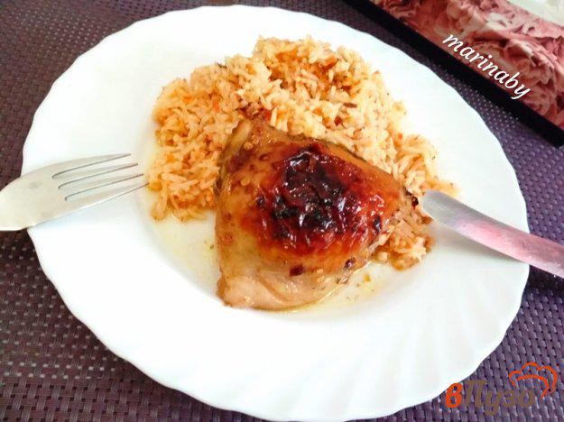 фото рецепта: Запеченные куриные бедра в остро-сладком маринаде