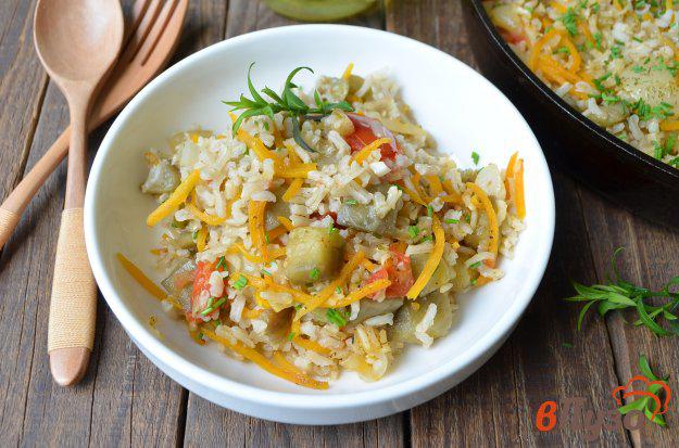 фото рецепта: Бурый рис с овощами
