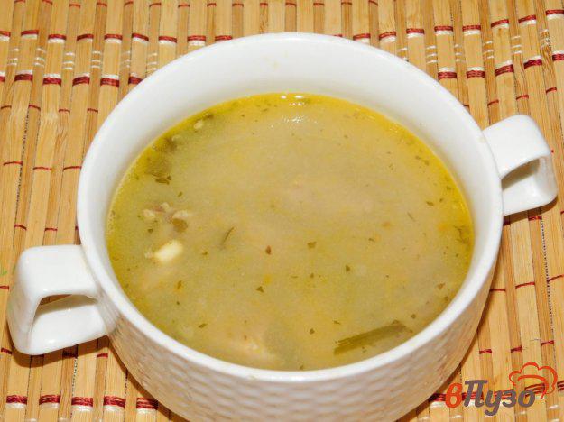 фото рецепта: Суп с замороженным щавелем и грибами