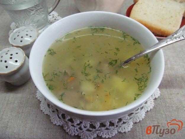 фото рецепта: Суп на куриных потрохах и рисом и овощами