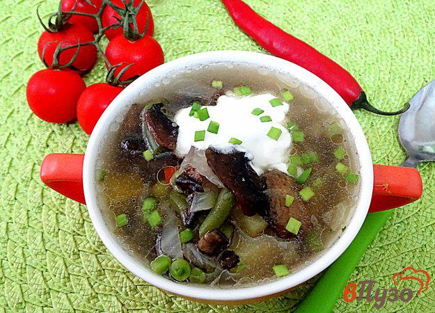 фото рецепта: Суп из замороженных овощей и грибов