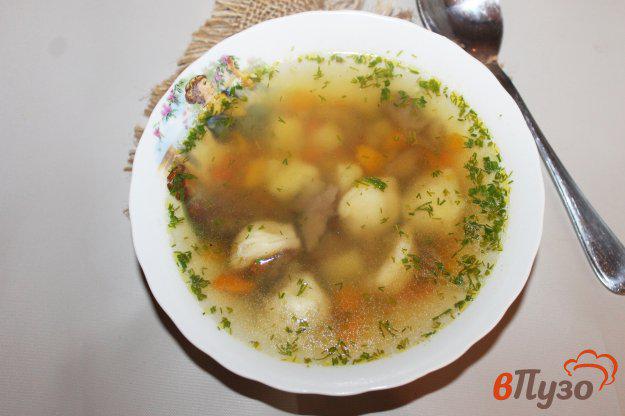фото рецепта: Суп с грибами и пельменями