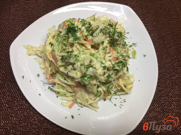 фото рецепта: Салат из белокочанной капусты с яйцом и морковью