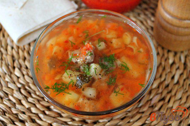 фото рецепта: Мясной суп с томатом