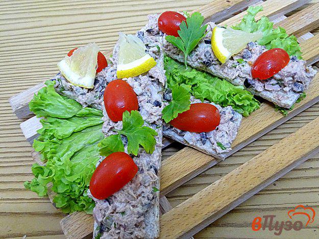 фото рецепта: Бутерброды с тунцом и оливками