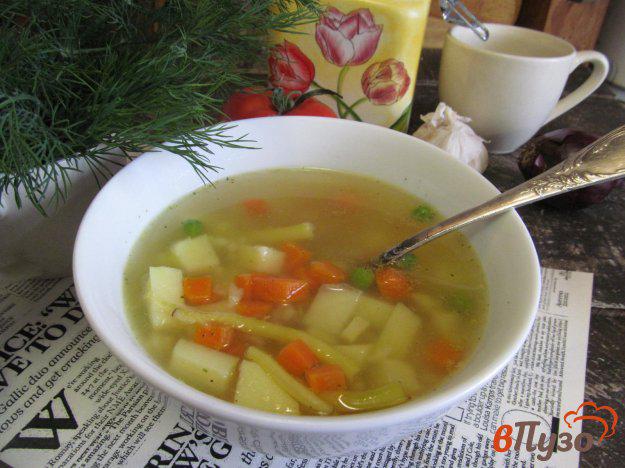 фото рецепта: Овощной постный суп с рисом