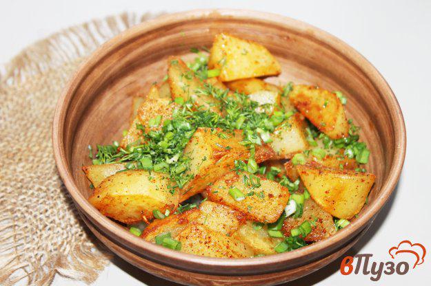 фото рецепта: Жареный картофель с копченой паприкой