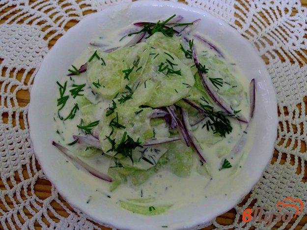 фото рецепта: Салат с огурцом и творогом