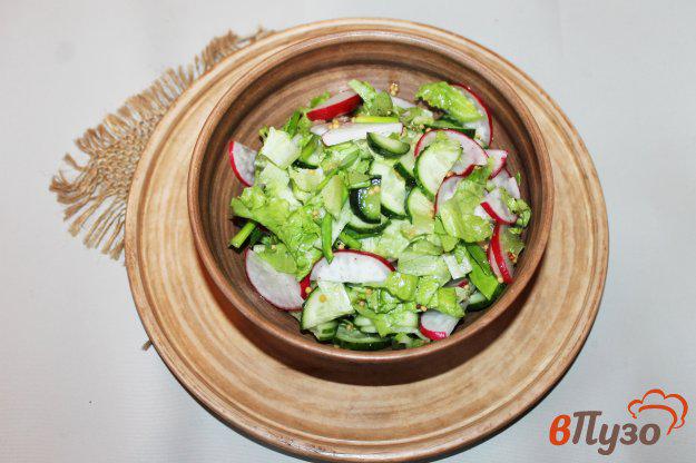 фото рецепта: Салат из огурца и редиса