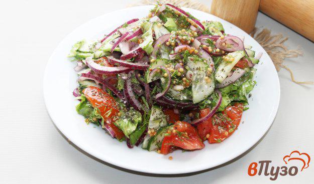 фото рецепта: Овощной салат с укропом и зернистой горчицей