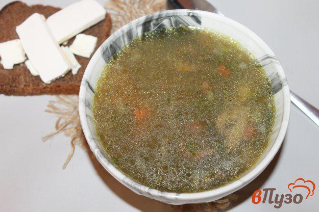 фото рецепта: Суп с копчеными куриными крыльями и зеленым горошком