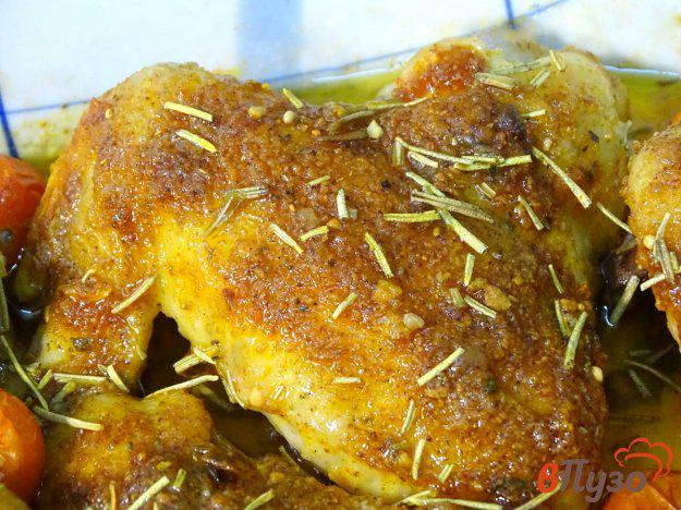 фото рецепта: Куриные крылья с помидорами черри запеченные