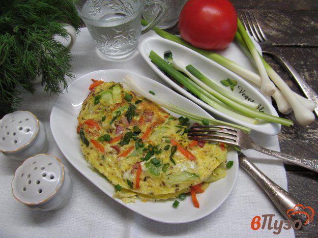 фото рецепта: Жареные кабачки с яйцом и беконом
