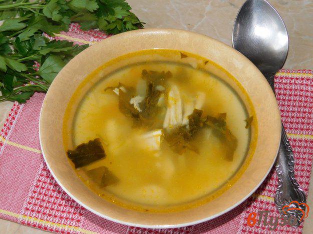 фото рецепта: Куриный суп с перловкой и щавелем