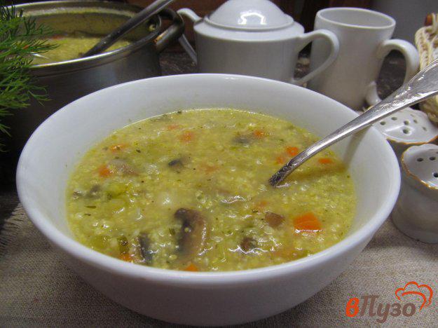 фото рецепта: Капустный суп с грибами и пшеном