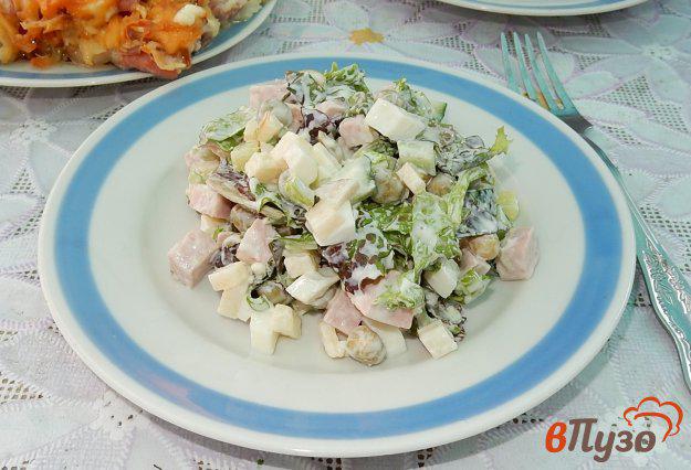фото рецепта: Овощной салат с колбасой