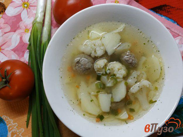 фото рецепта: Суп с цветной капустой и орзо
