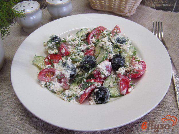 фото рецепта: Салат из творога с овощами