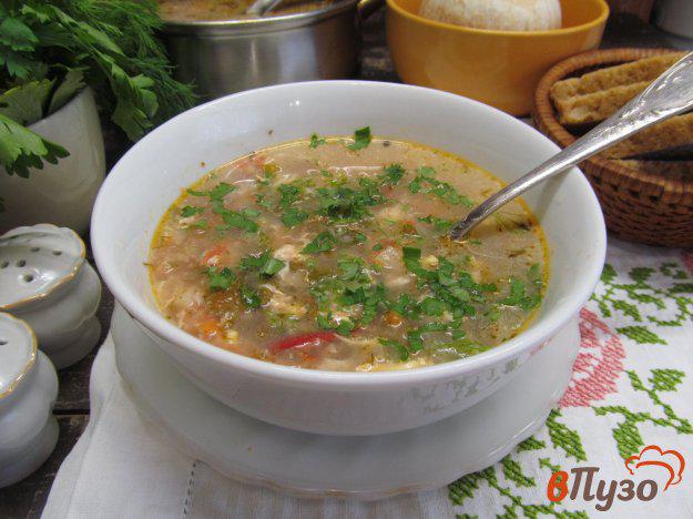 фото рецепта: Суп с фасолью и щавелем