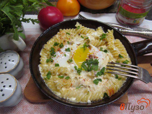фото рецепта: Макароны в сыре с яйцом