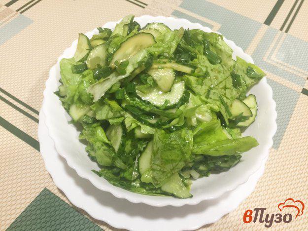 фото рецепта: Огуречный салат с зеленым луком