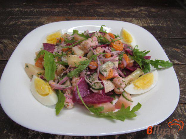 фото рецепта: Овощной салат с картофелем и цветной капустой