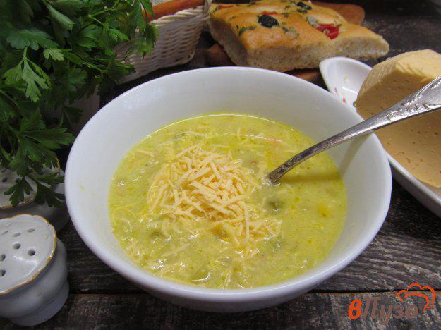 фото рецепта: Кабачковый суп с кукурузной крупой