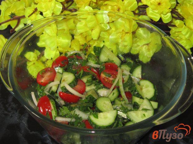 фото рецепта: Овощной салат с помидорами черри