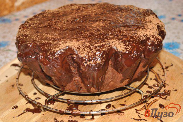 фото рецепта: Шоколадный кекс с яблоками