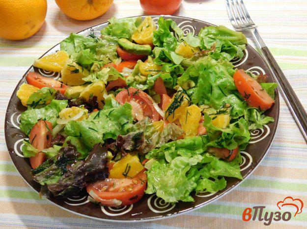 фото рецепта: Салат с авокадо и апельсином