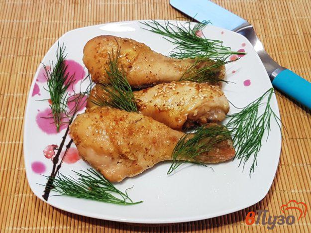 фото рецепта: Куриные голени в медовом соусе