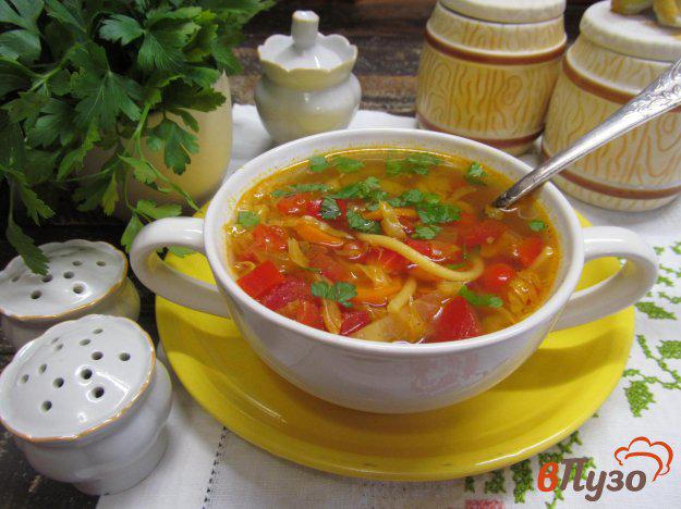 фото рецепта: Суп с пастой и капустой
