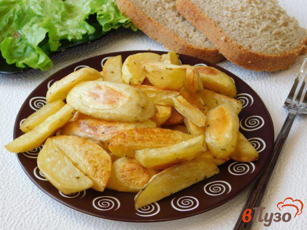 фото рецепта: Картофель дольками из духовки