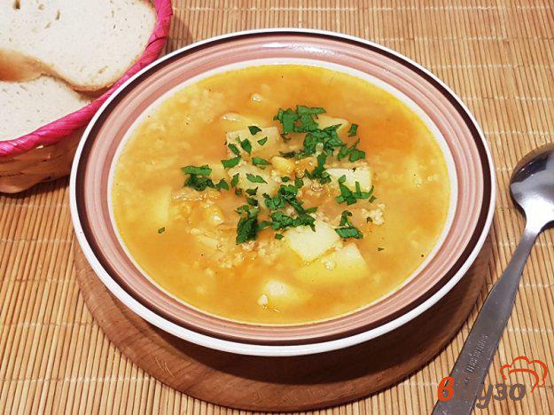 фото рецепта: Суп с пшеном и кукурузой