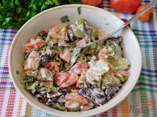 фото рецепта: Пикантный салат с помидорами