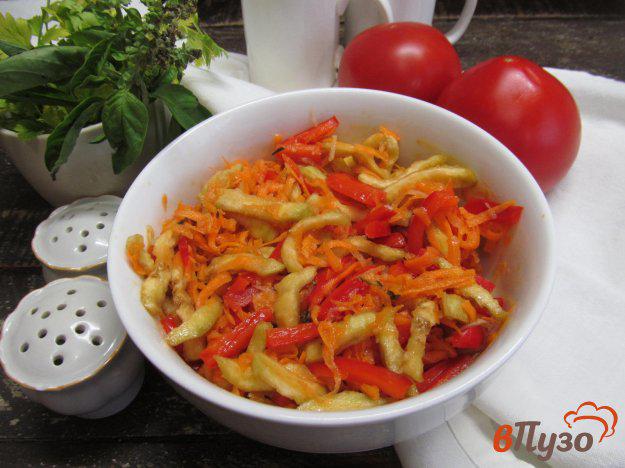 фото рецепта: Салат из баклажана с морковью