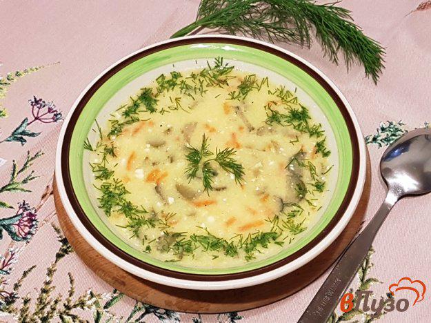 фото рецепта: Суп с огурцами и плавленым сыром