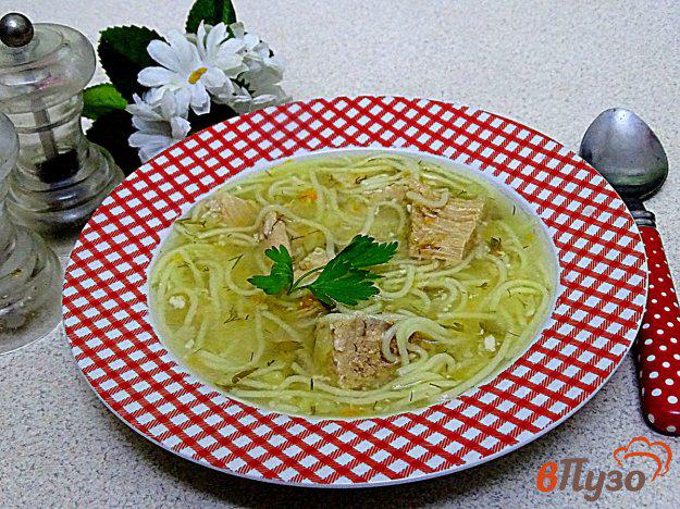 фото рецепта: Суп пюре с чесноком и лапшой