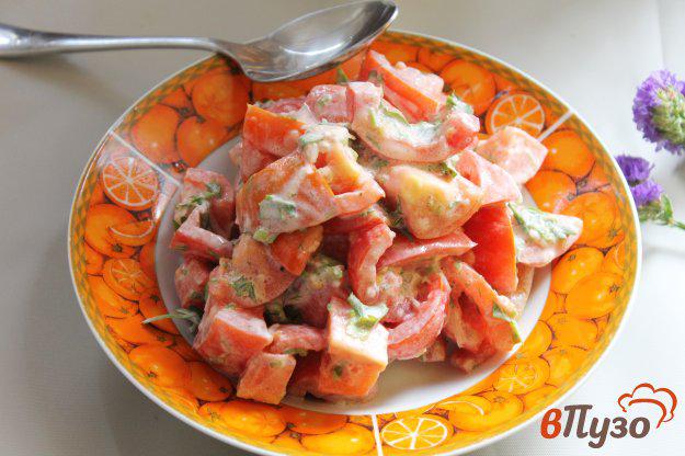 фото рецепта: Пикантный помидорный салат