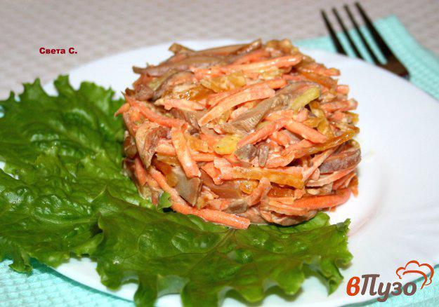 фото рецепта: Салат из моркови-по корейски с грибами
